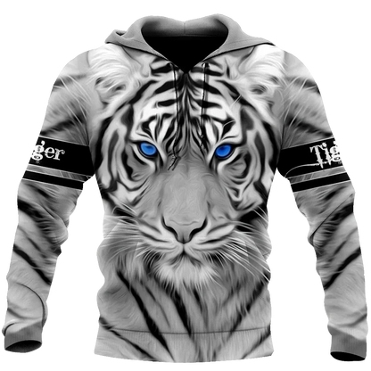 White Tiger Face All Over Printed Unisex Shirt