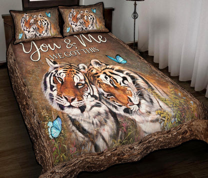 Couple Tiger Q2 Quilt Bedding Set