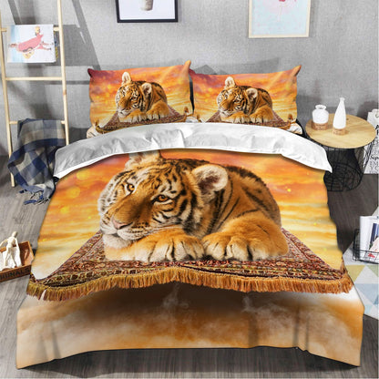 Tiger Magic Carpet All Over Printed Bedding Set
