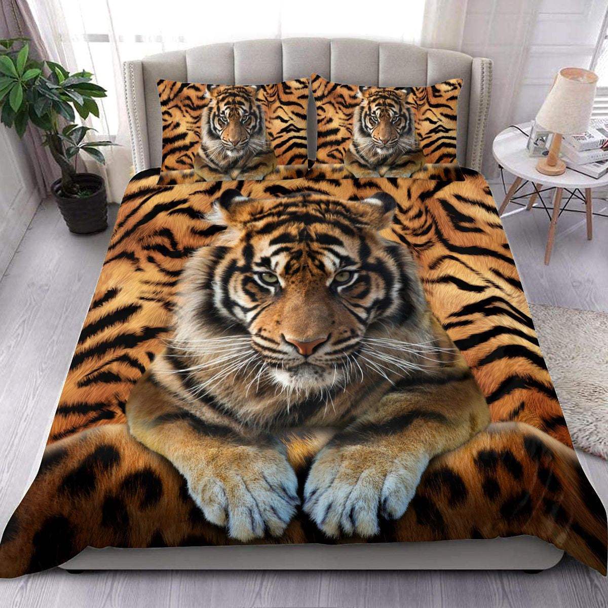 Cool Tiger V2 All Over Printed Bedding Set Q111005