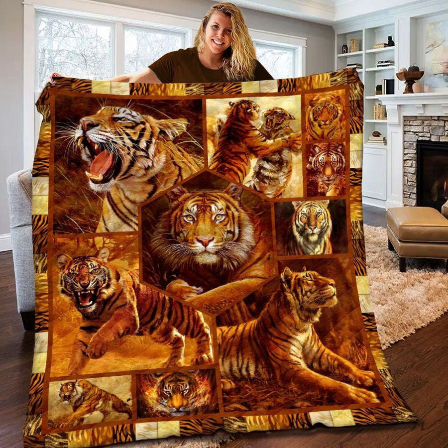 Tiger Quilt Blanket