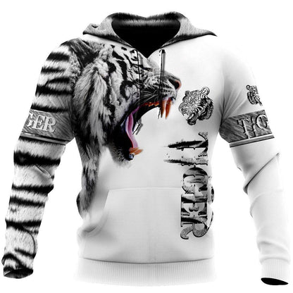 White Tiger Skin All Over Printed Unisex Shirt