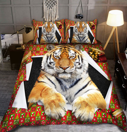 Cool Tiger Christmas Gift All Over Printed Bedding Set