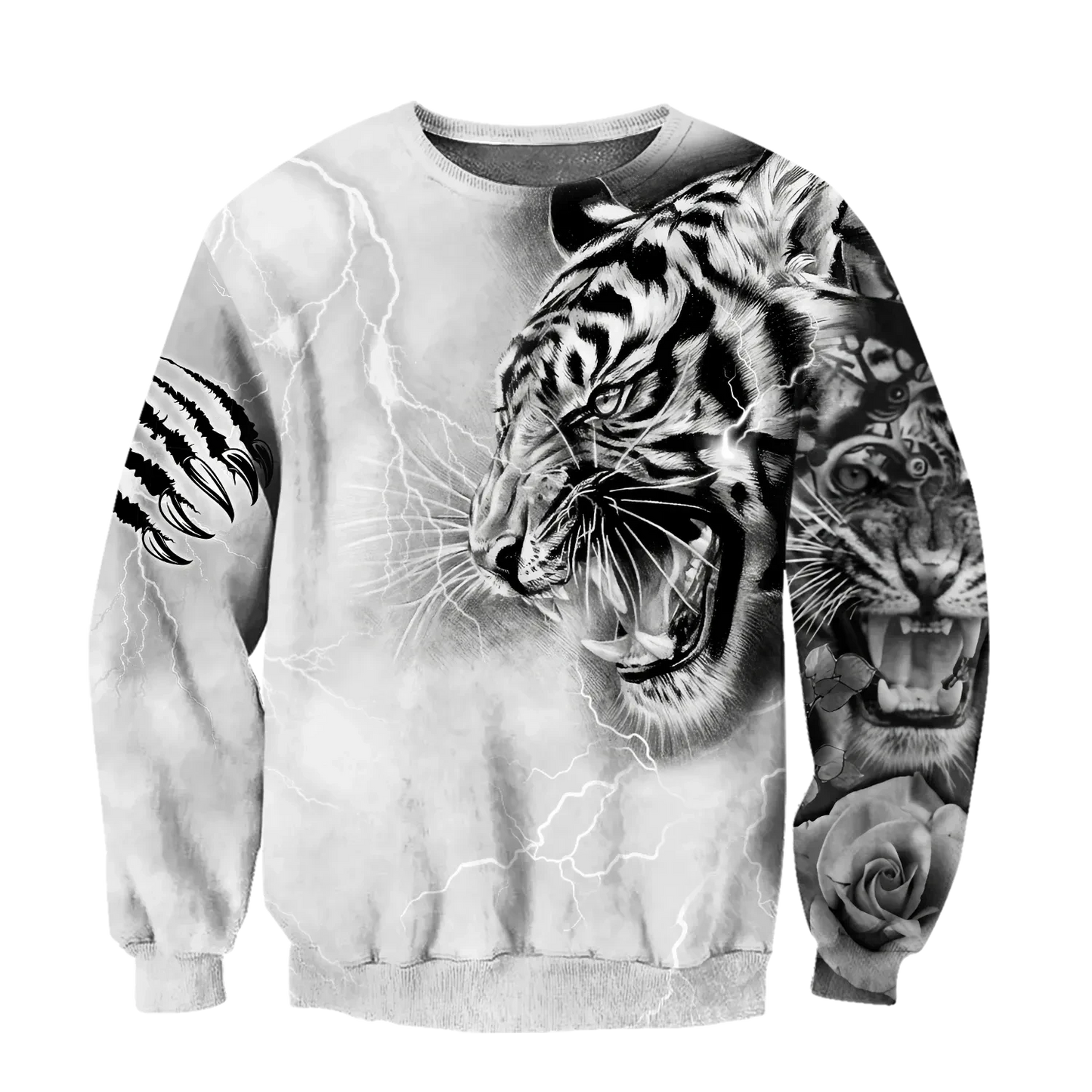 Tiger Tattoo Lightning All Over Printed Unisex Shirt