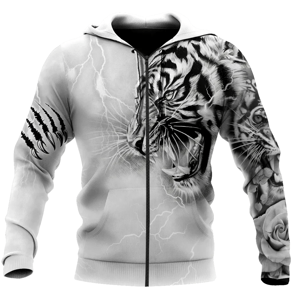Tiger Tattoo Lightning All Over Printed Unisex Shirt