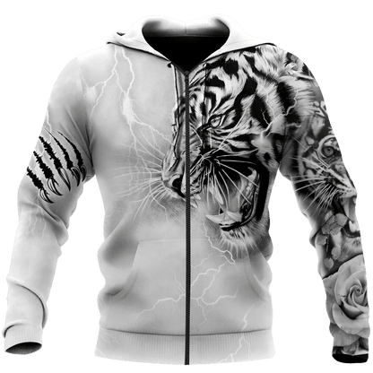 Tiger Tattoo Lightning All Over Printed Unisex Shirt