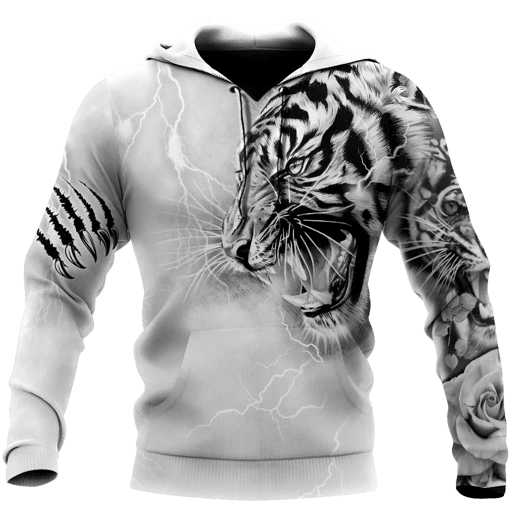 Tiger Tattoo Lightning All Over Printed Unisex Shirt