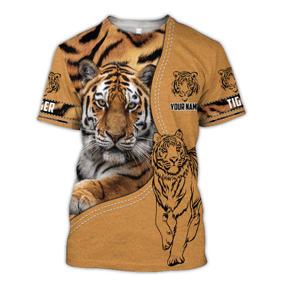 Personalized Name Tiger 3 All Over Printed Unisex Shirt