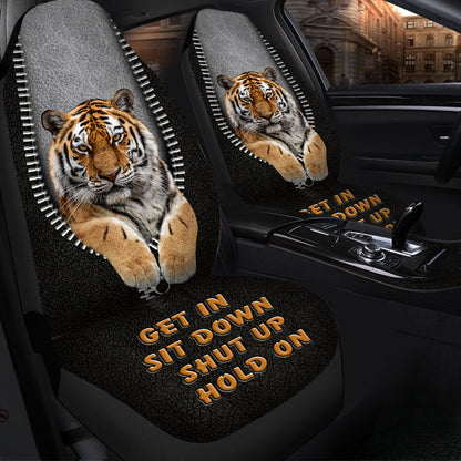 Tiger Hold on Car Seat Covers Universal Fit Set 2