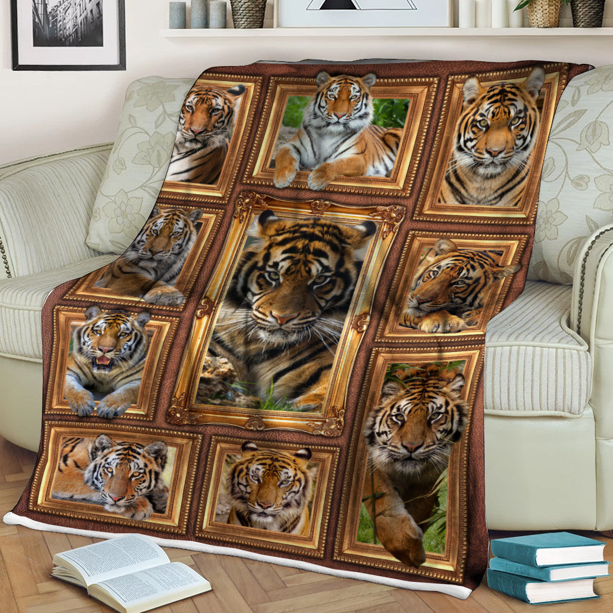 Tiger Q2 3D Fleece Blanket