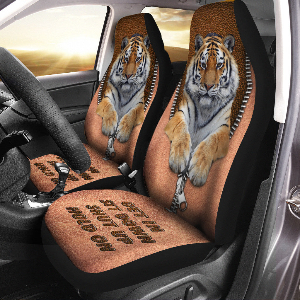 Tiger Q2 Hold on Funny Car Seat Covers Universal Fit Set 2