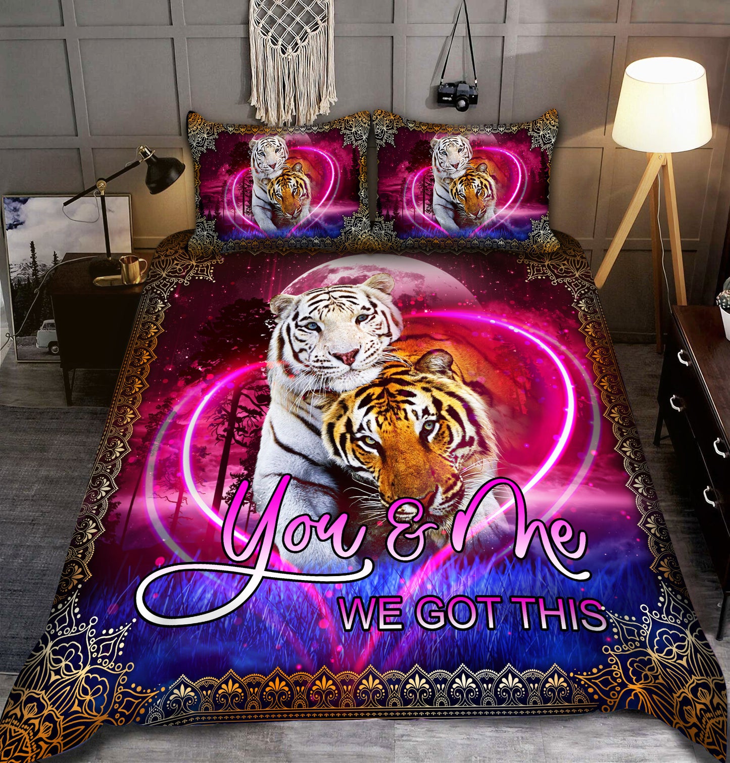Tiger Couple We Got This All Over Printed Bedding Set Q201106
