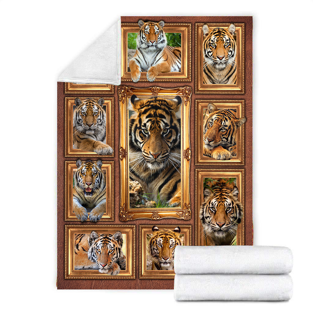 Tiger Q2 3D Fleece Blanket