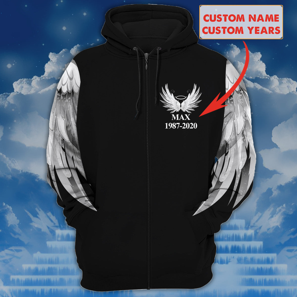 Personalized Name White Tiger Angel All Over Printed Unisex Shirt