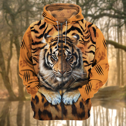 Cool Tiger Pattern All Over Printed Unisex Shirt