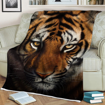 Tiger Predator Fleece Blanket