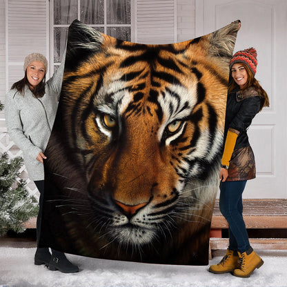Tiger Predator Fleece Blanket