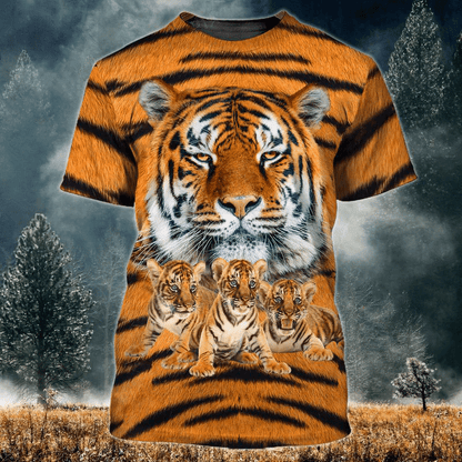Tiger Family Q2 All Over Printed Unisex Shirt