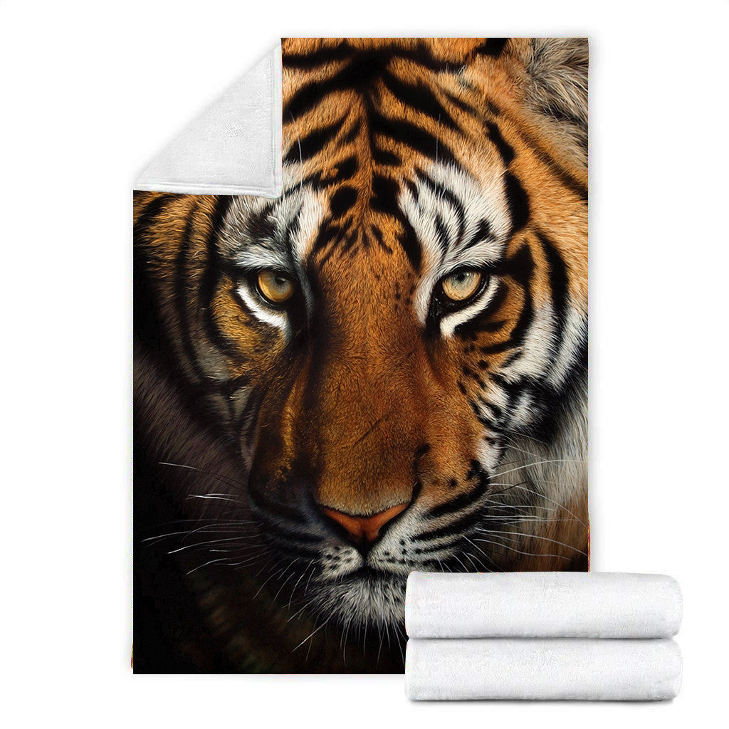 Tiger Predator Fleece Blanket