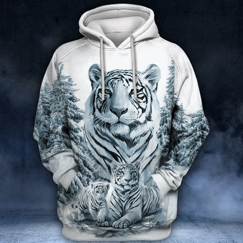 Tiger Winter Art All Over Printed Unisex Shirt - Hoodie