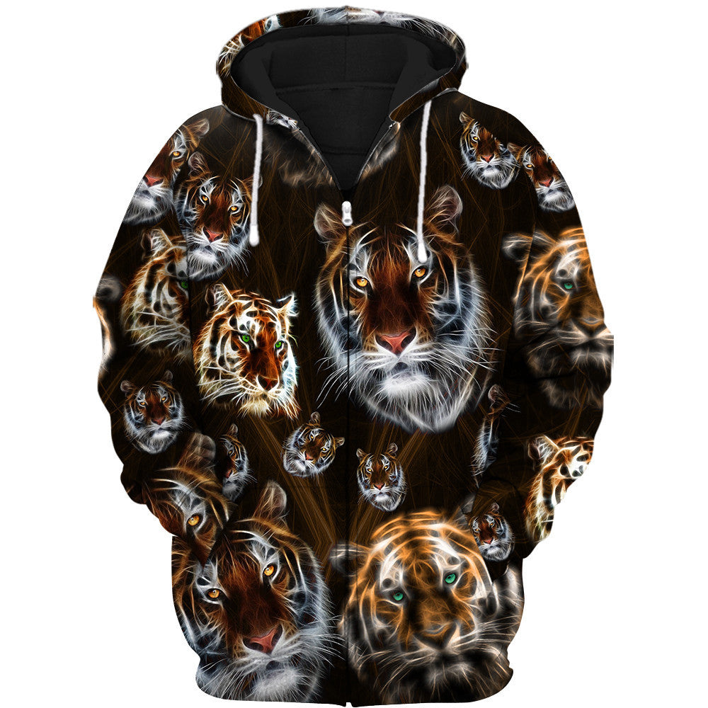 Tiger Neon Art All Over Printed Unisex Shirt