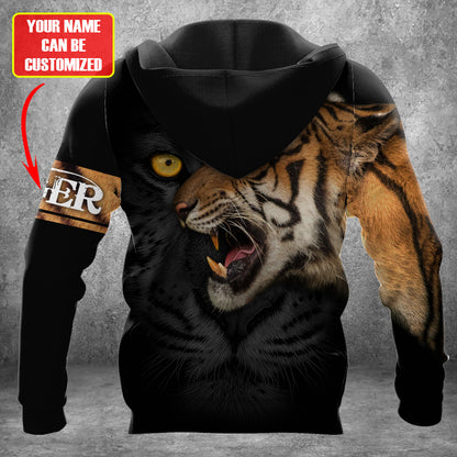 Personalized Name Tiger Eyes All Over Printed Unisex Shirt