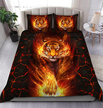 Tiger Lava Art All Over Printed Bedding Set