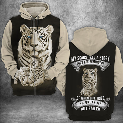 Tiger Scar All Over Printed Unisex Shirt - Hoodie