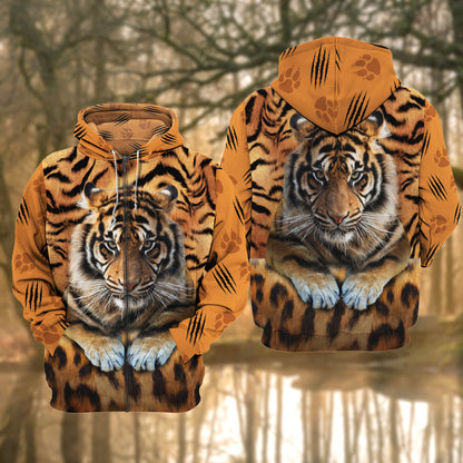 Cool Tiger Pattern All Over Printed Unisex Shirt