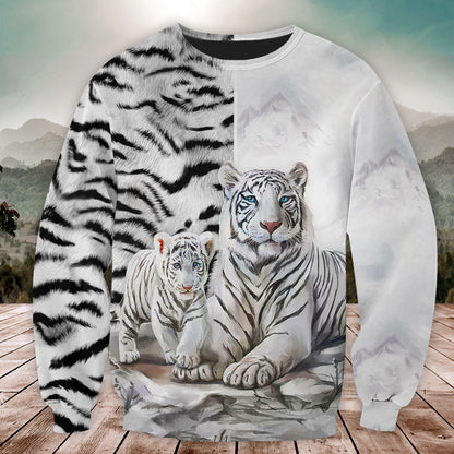 White Tiger Family All Over Printed Unisex Shirt