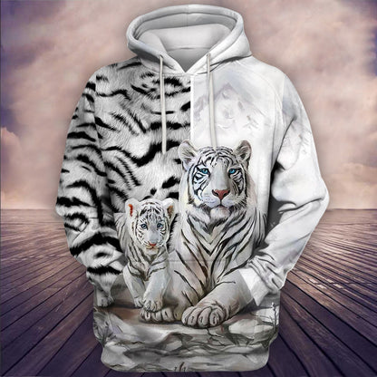 White Tiger Family All Over Printed Unisex Shirt