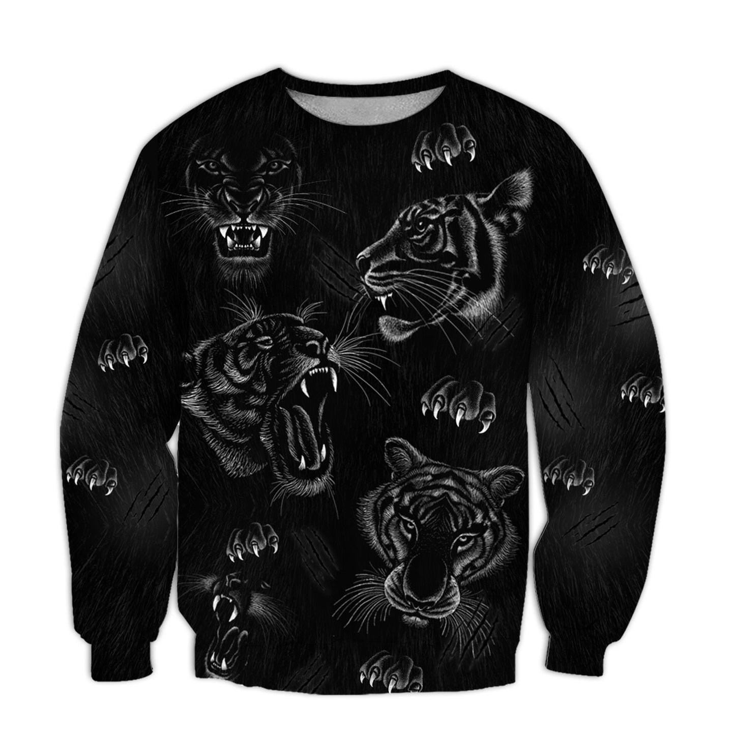 Tiger Black Art All Over Printed Unisex Shirt Q211202
