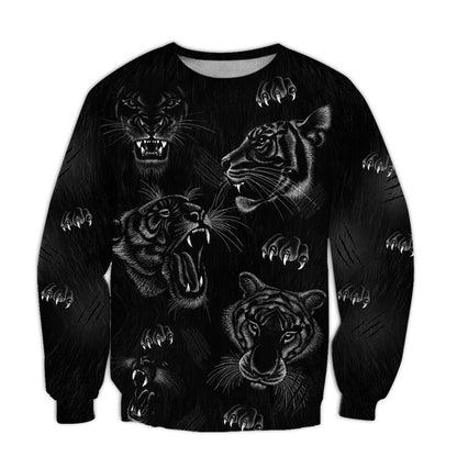 Tiger Black Art All Over Printed Unisex Shirt Q211202