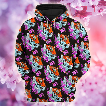 Tiger Sakura All Over Printed Unisex Shirt