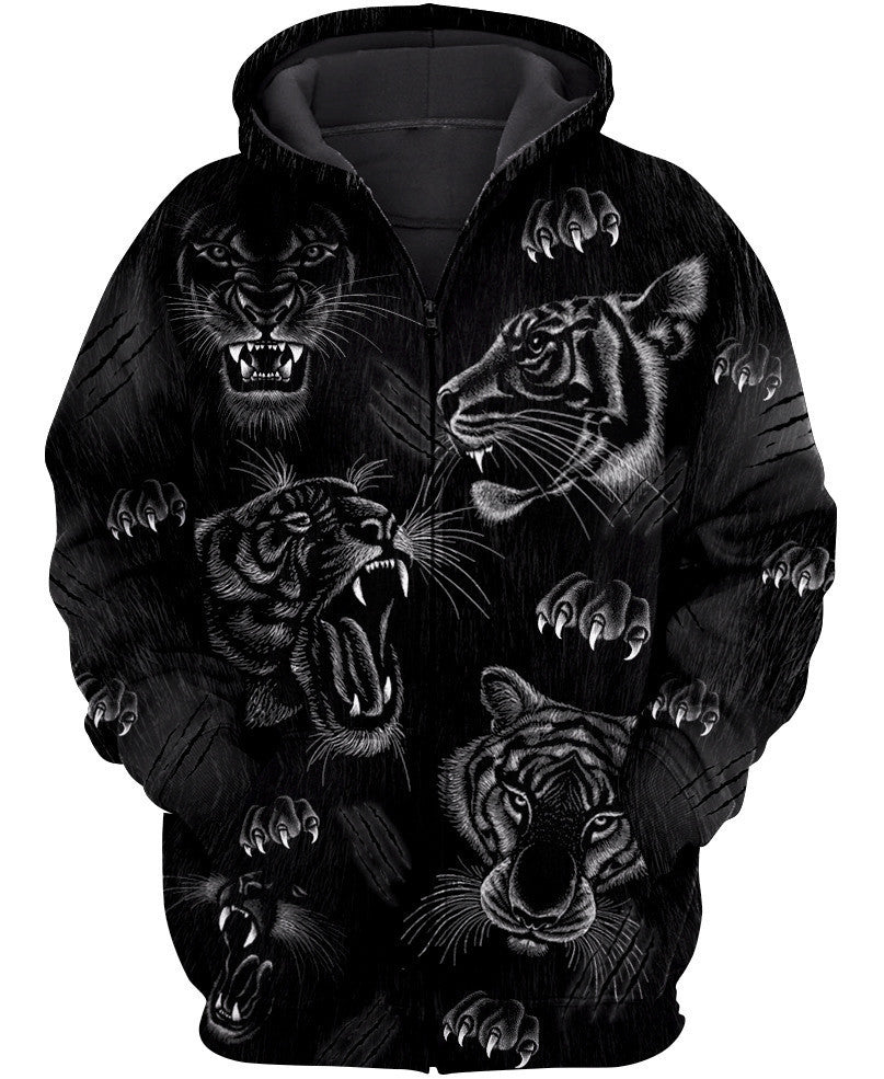Tiger Black Art All Over Printed Unisex Shirt Q211202