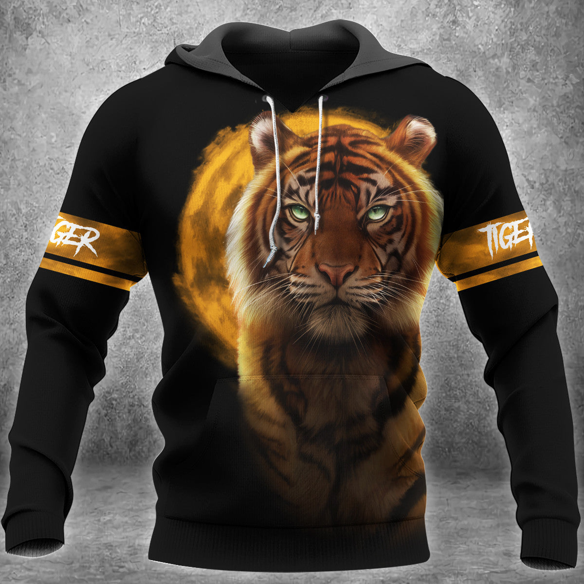 Cool Tiger All Over Printed Unisex Hoodie