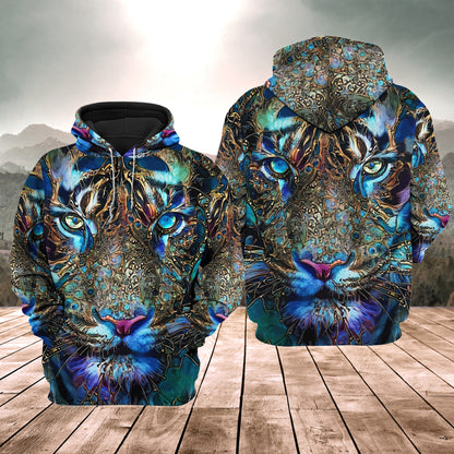 Tiger Face Art Q2 All Over Printed Unisex Shirt