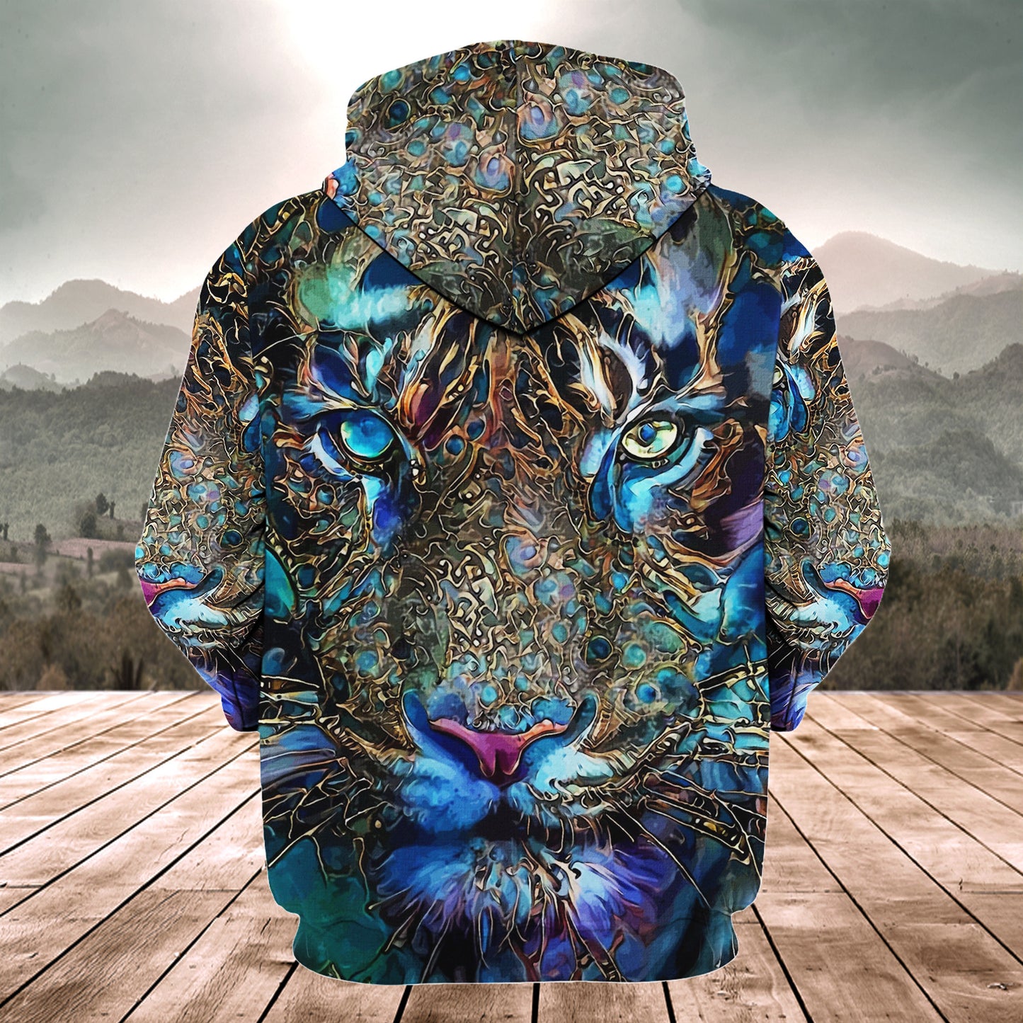 Tiger Face Art Q2 All Over Printed Unisex Shirt
