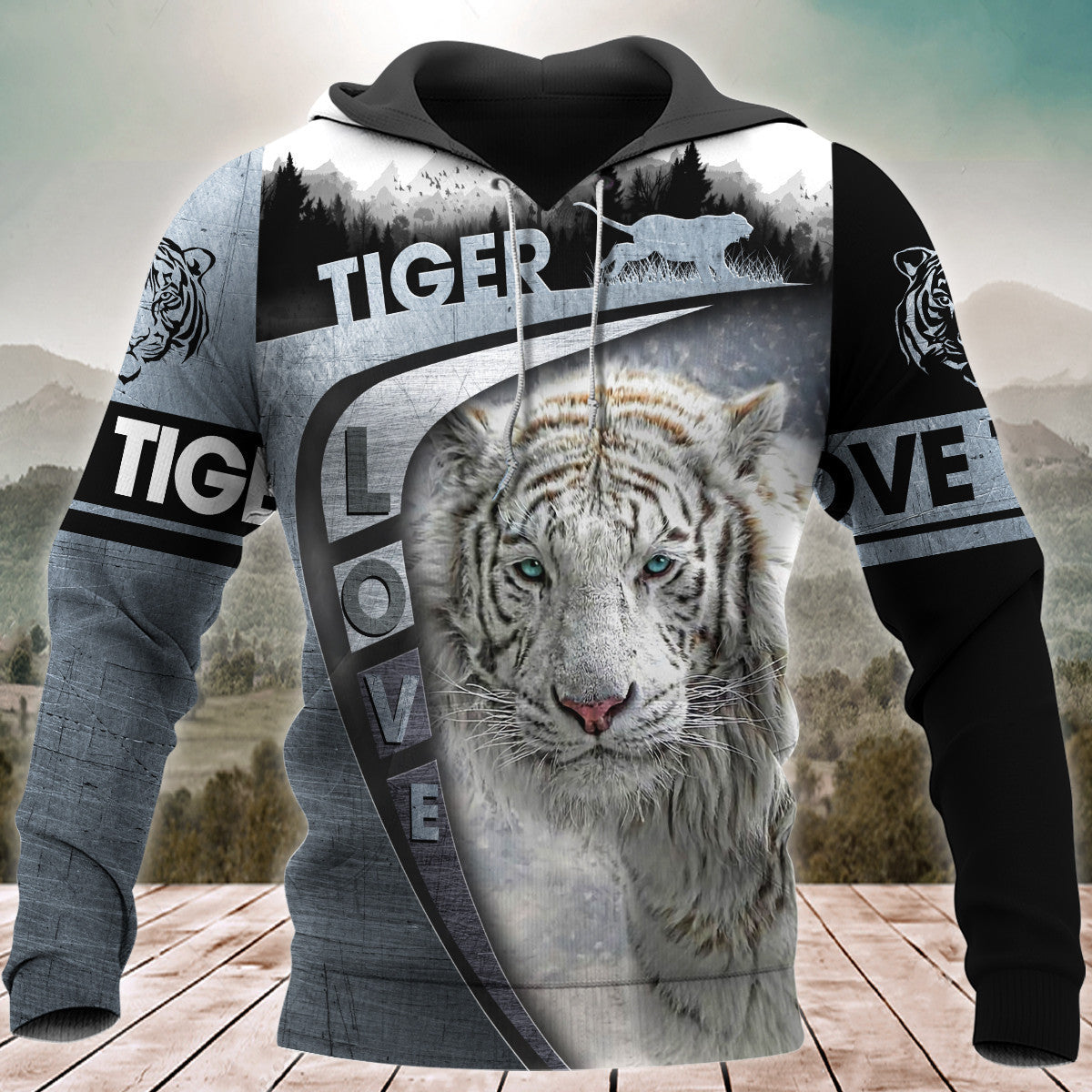 Love White Tiger 2 All Over Printed Unisex Shirt