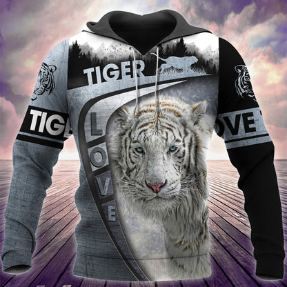 Love White Tiger 2 All Over Printed Unisex Shirt