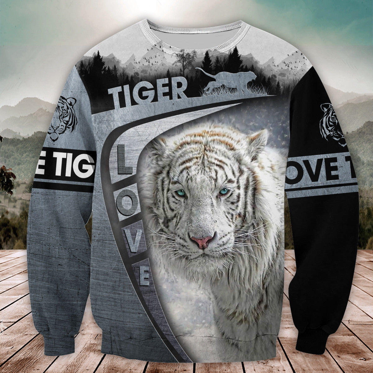 Love White Tiger 2 All Over Printed Unisex Shirt