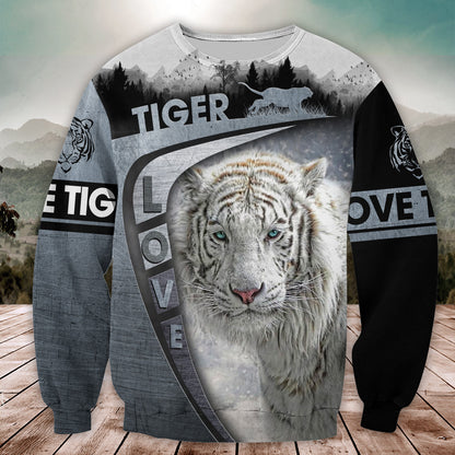 Love White Tiger 2 All Over Printed Unisex Shirt