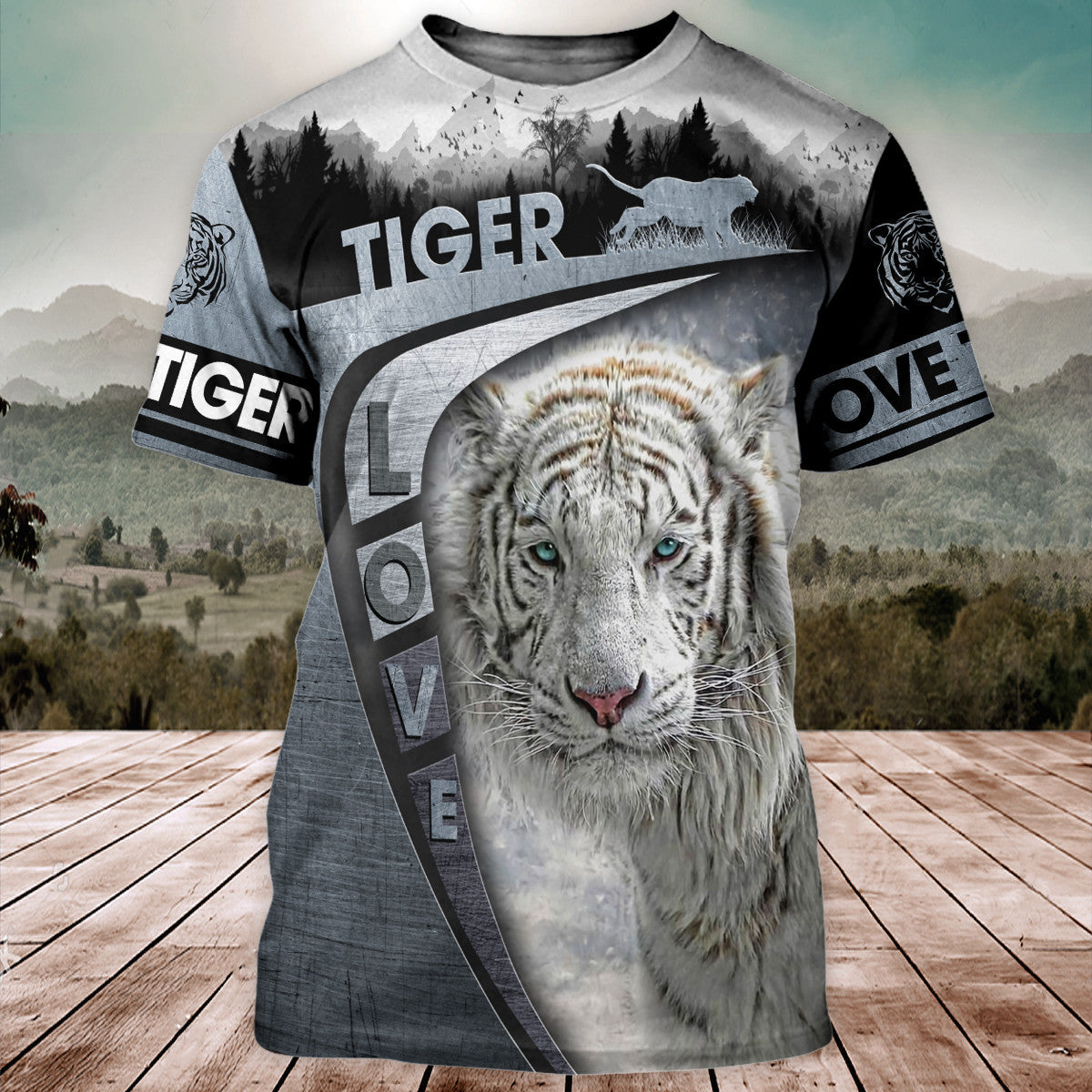 Love White Tiger 2 All Over Printed Unisex Shirt