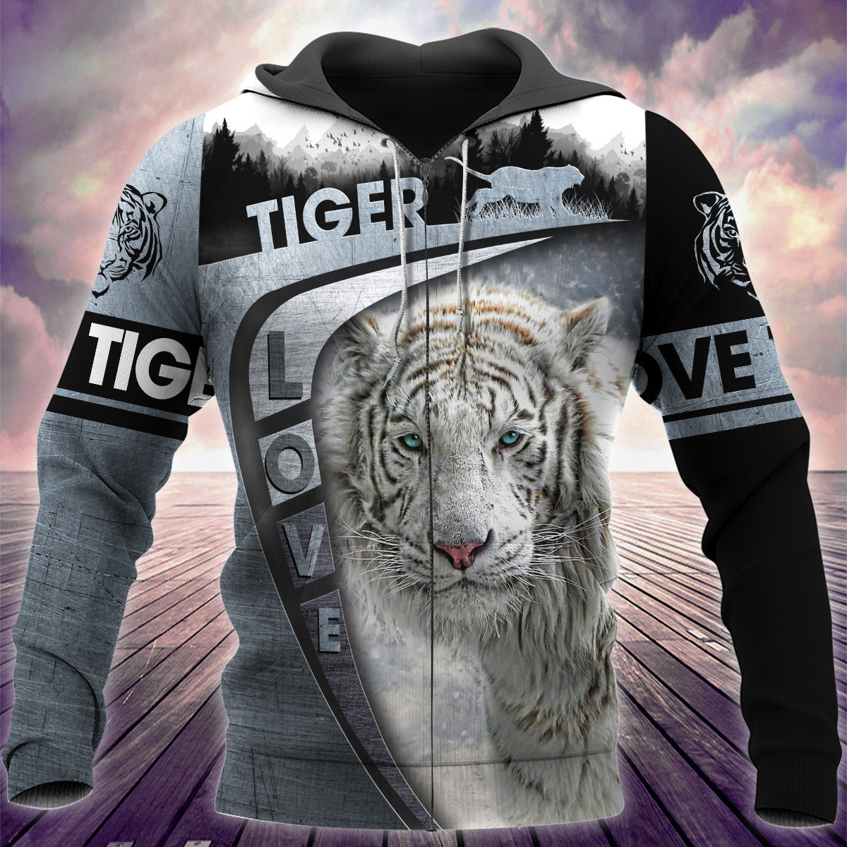 Love White Tiger 2 All Over Printed Unisex Shirt