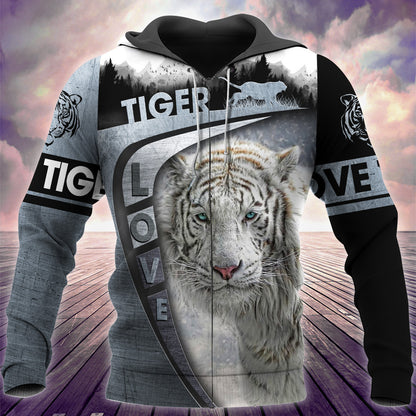 Love White Tiger 2 All Over Printed Unisex Shirt