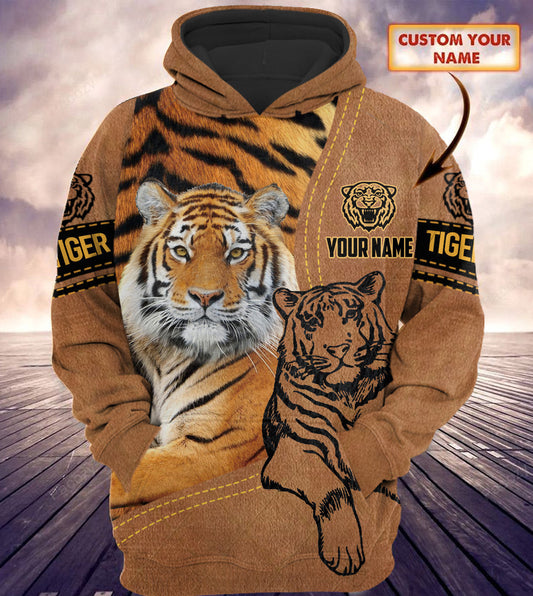 Love Tiger Face All Over Printed Unisex Shirt