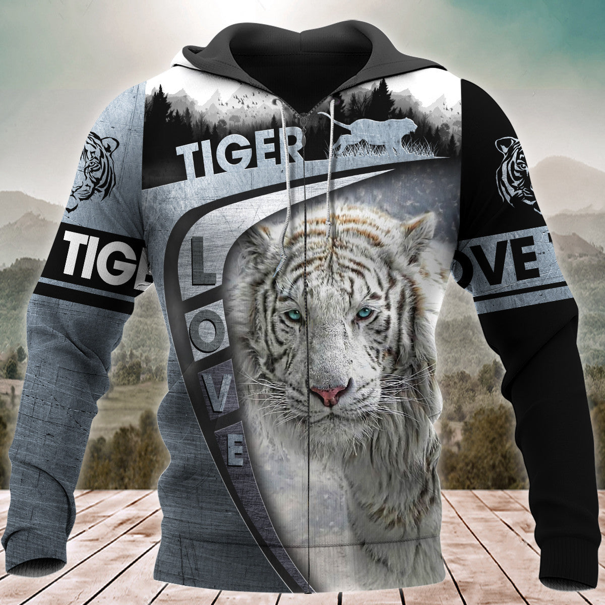 Love White Tiger 2 All Over Printed Unisex Shirt