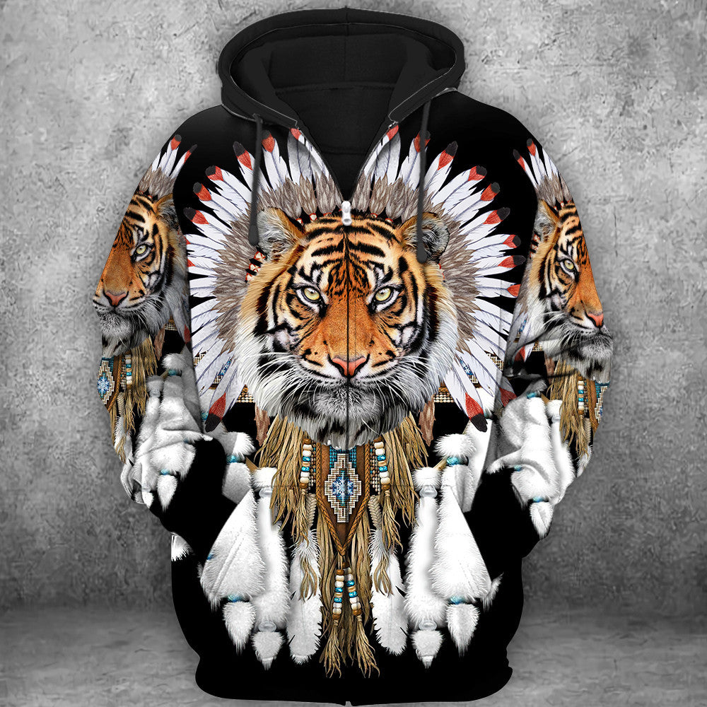 Tiger Native American All Over Printed Unisex Shirt