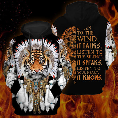 Tiger Native American All Over Printed Unisex Shirt