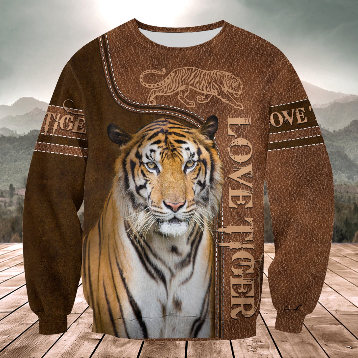 Love Cool Tiger All Over Printed Unisex Shirt